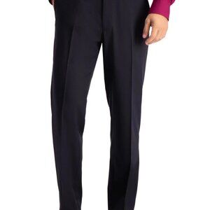 Haggar Mens Travel Performance Tailored Fit Suit Pants 34/29 Black New HY70294
